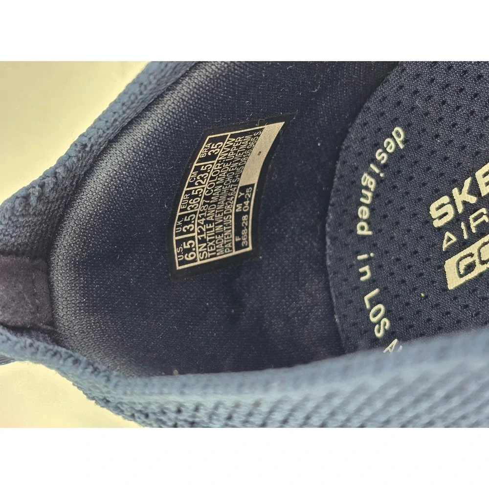 Skechers Go Walk Joy Sensational Day Women 6.5 Navy Slip On Mesh Sneakers -Good